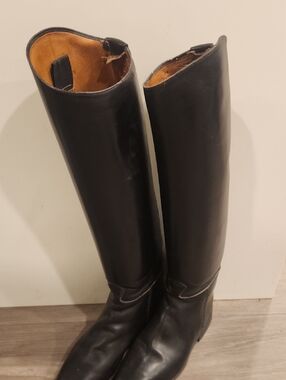 Cavallo Black Leather Riding Boots